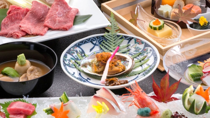 【美食の宝石箱／個室食】新鮮お造りやお肉料理など加賀の旬を愉しむ「かなやスタンダード」